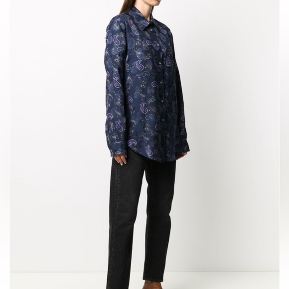 ACNE STUDIOS paisley shirt size S - Picture 3 of 8
